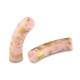 Acryl Perle Tube 33x8mm matt Light pink-gold